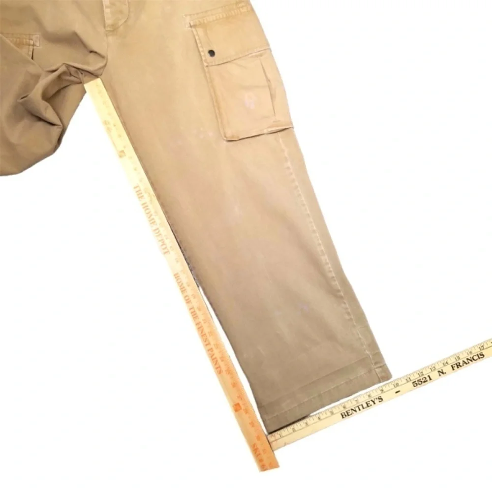 Vintage Polo Ralph Lauren Military Baggy Cargo Pants Beige Khaki Men’s 36x30